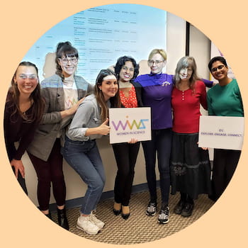 group photo of Women in Science staff