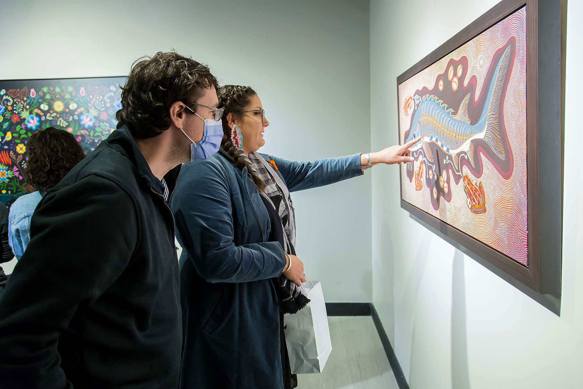 Guests at Christi Belcourt reception