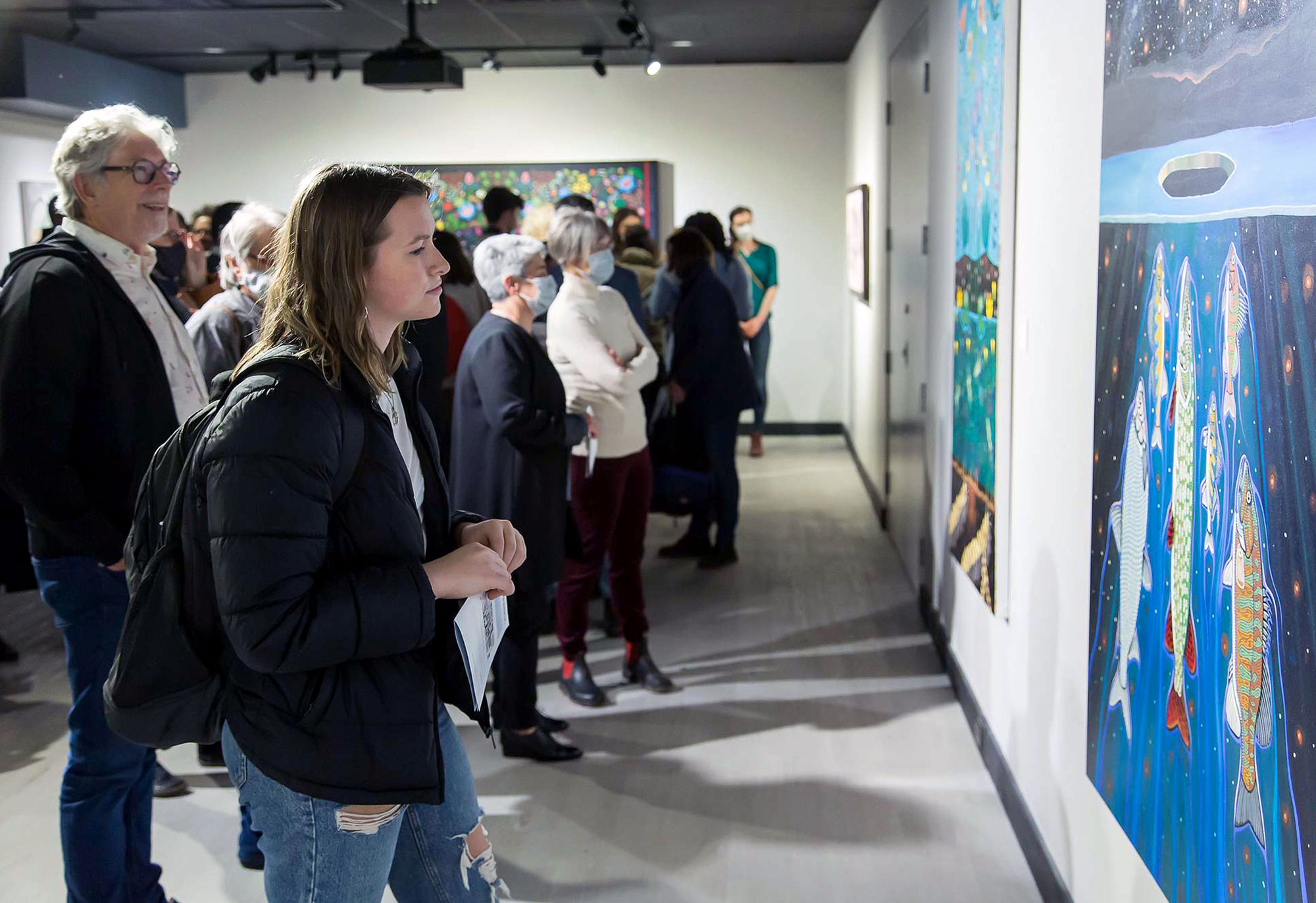 Guests at Christi Belcourt reception