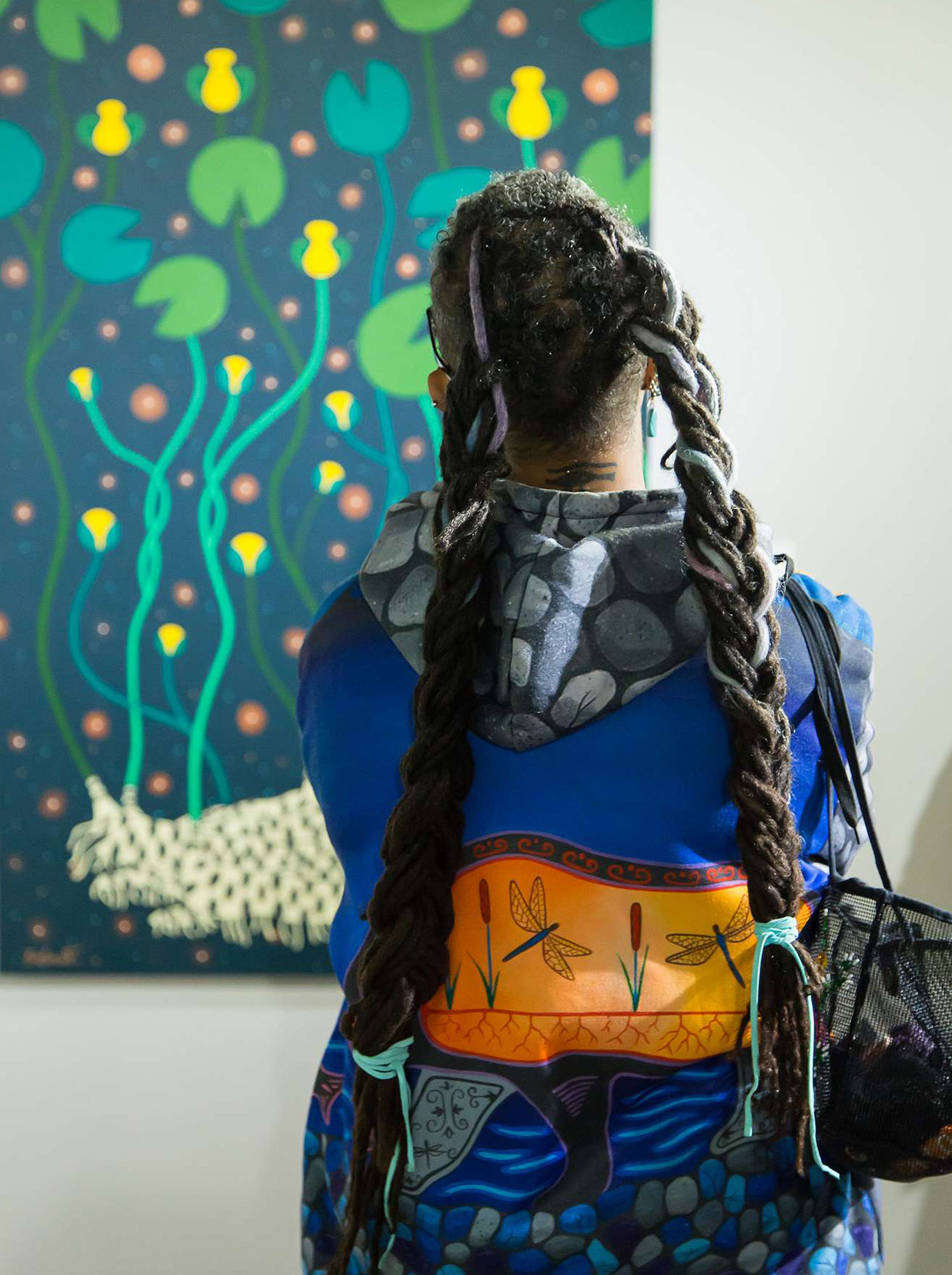 Guests at Christi Belcourt reception