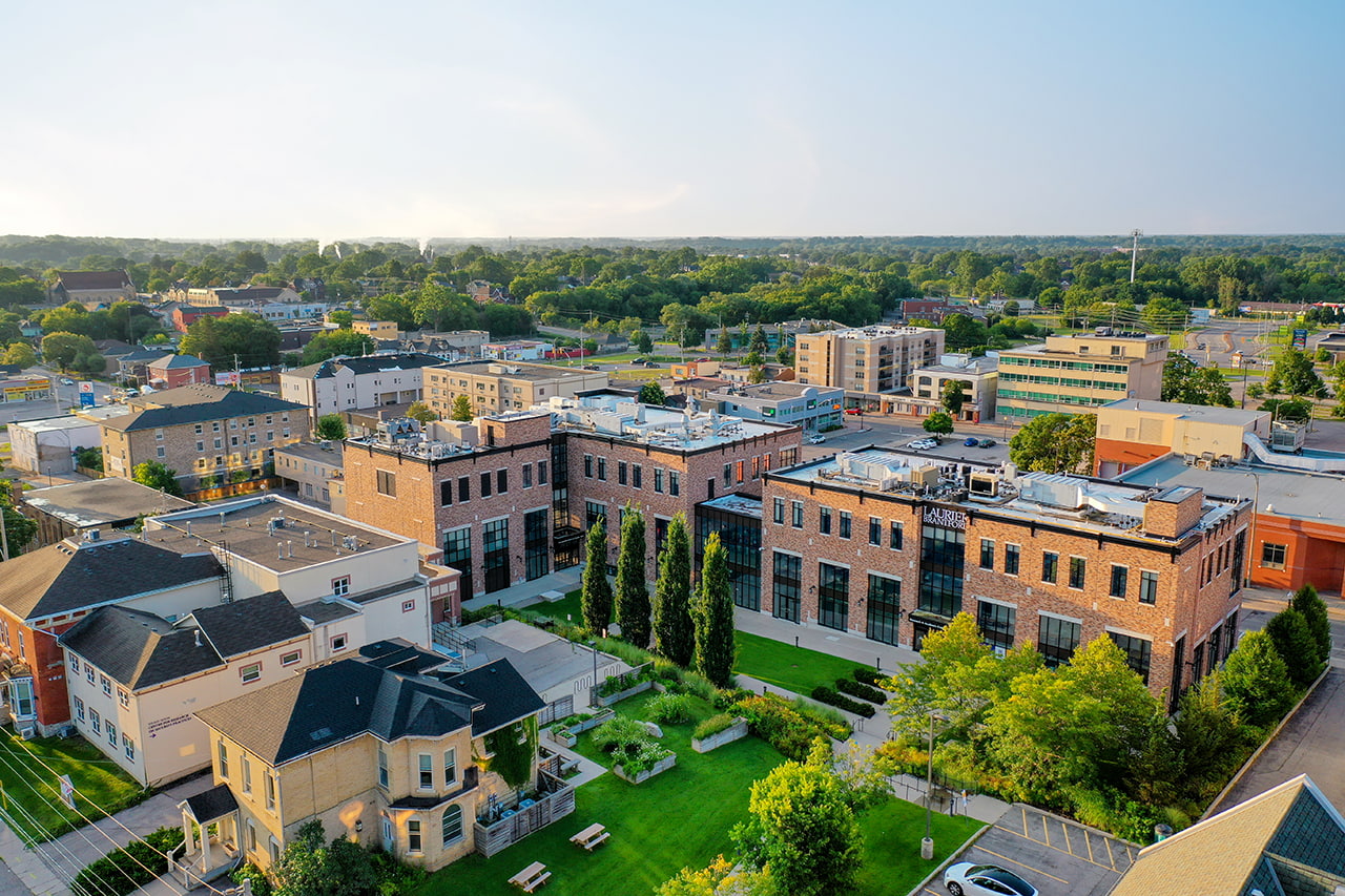 Brantford Campus aerial view