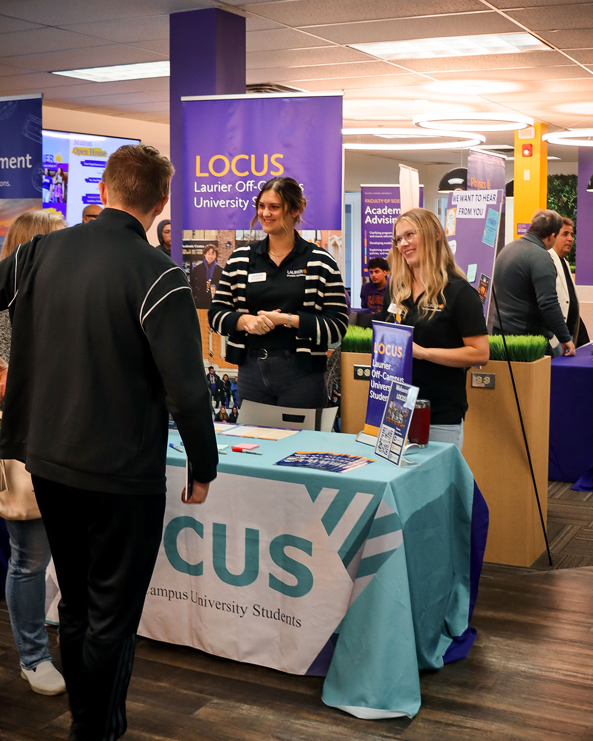 Laurier Off-Campus Student group at Milton Open House. 