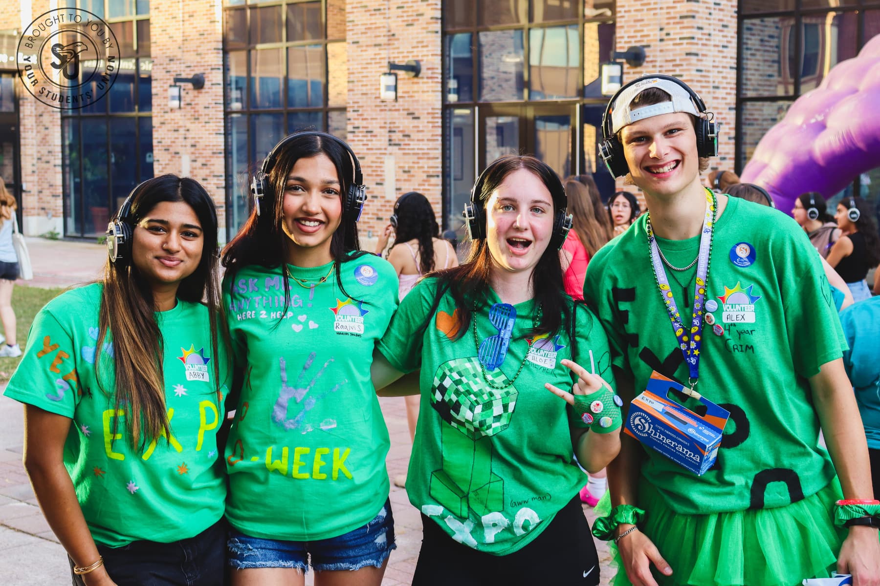 Orientation volunteers