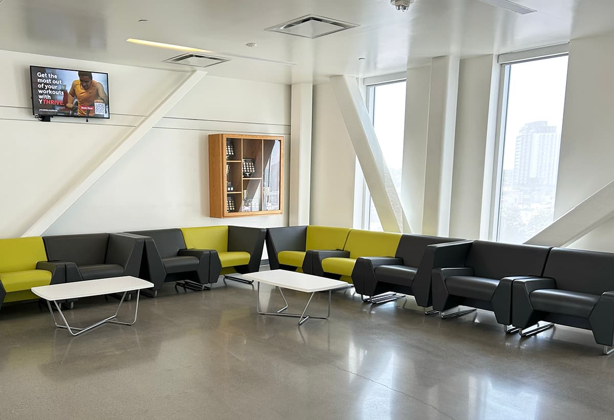 Couches seating and coffee tables