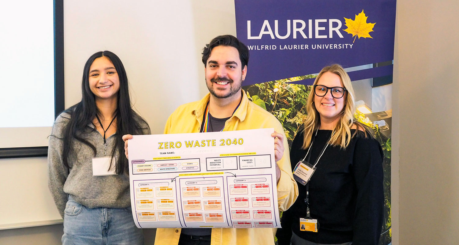 staff hold up their vision for sustainable 2040