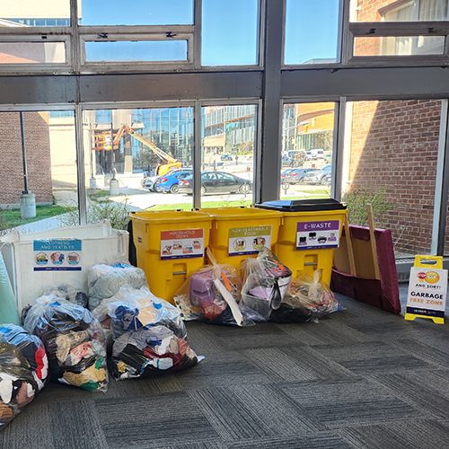 Sorting items into bins for Move Out program