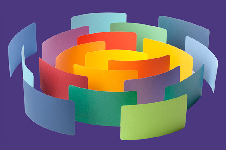 Illustration of colourful circles
