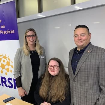 Carrie Sanders (left), Sam Henderson (middle), Chief Rob David (right), 