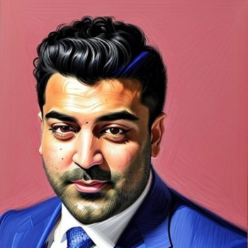 artistic rendering of Aneesh Lal headshot