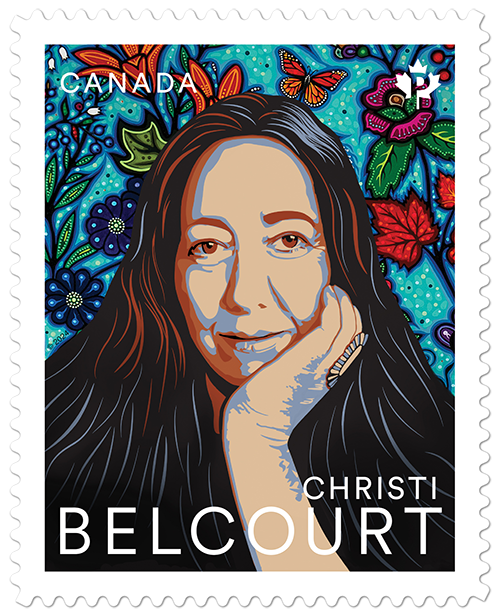 Christi Belcourt stamp from canada post