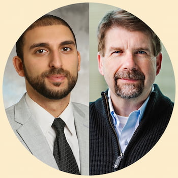 Headshot of Ardavan Eizadirad and Steve Sider