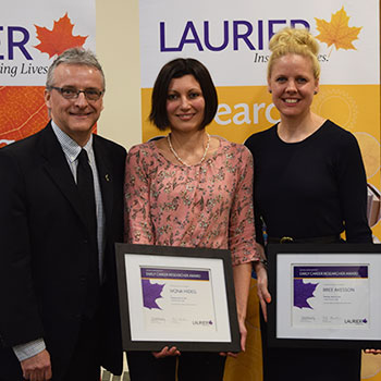 Laurier presents inaugural Early Career Researcher Awards to recognize research excellence