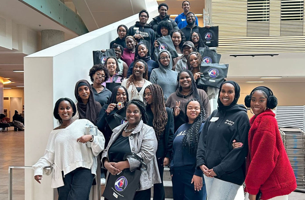 Volunteers at the Black Brilliance event