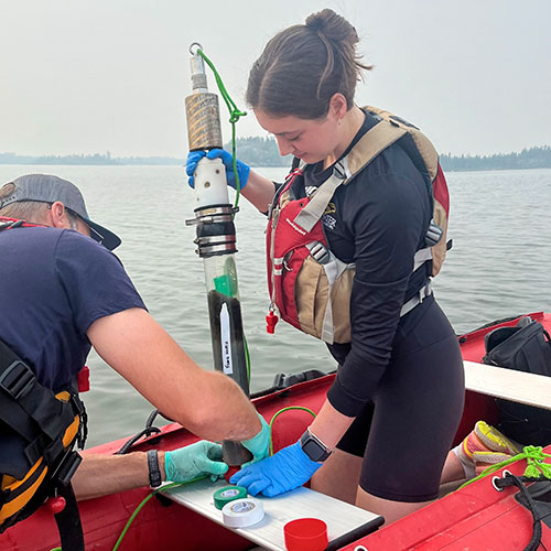 Madeline Patenall conducting water research