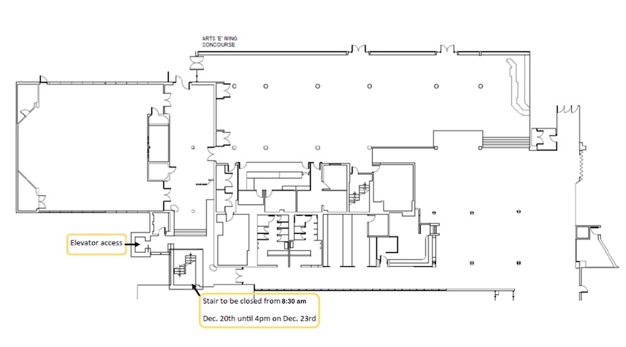 Arts stairway map