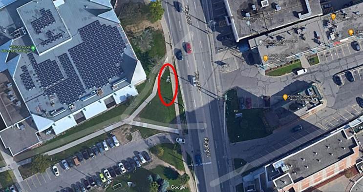 athletic complex hydro pole removal sidewalk closure