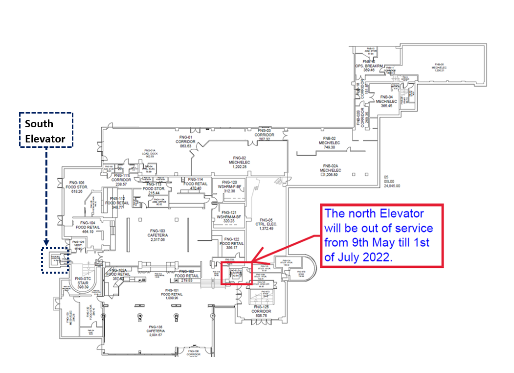 fncc elevator out of service