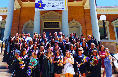 BSW Class of 2017 on the steps of Carnegie Hall