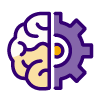 brain and gear icon