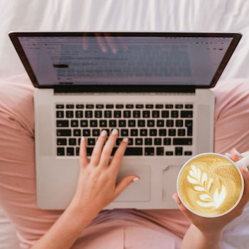 laptop and coffee