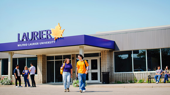 milton exterior with students outside