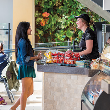 Student buying food