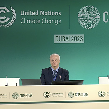 Mark Terry at COP28 press conference