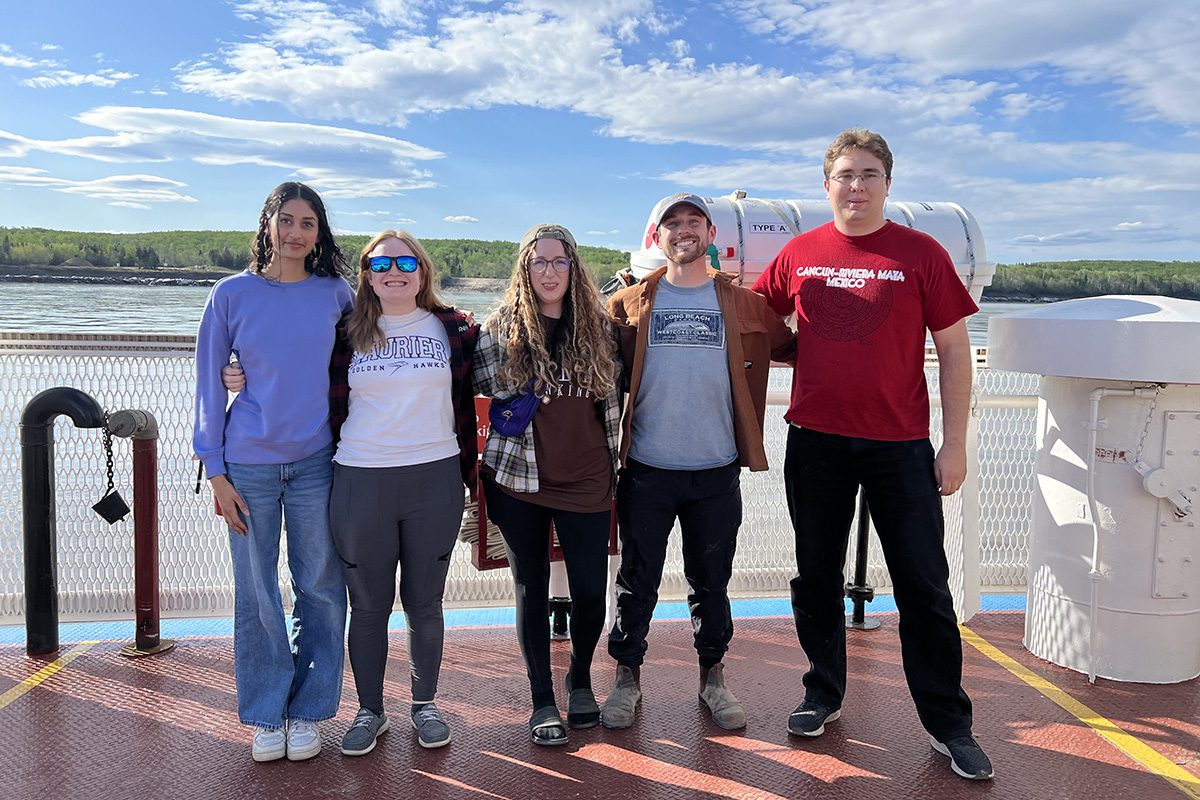 Student researchers in the NWT