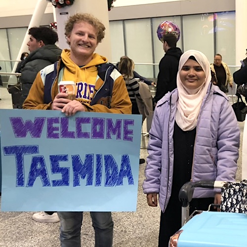 Tasmida Johar arrives in Canada