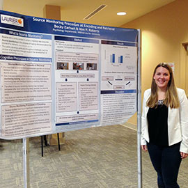 Developmental Psychology student in Child Memory Lab wins Laurier Graduate Poster Competition