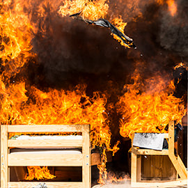 Laurier to host room burn demonstrations during O-Week with Waterloo Fire Rescue and Brantford Fire Department