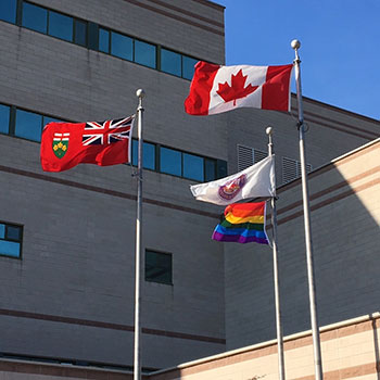 Laurier flies rainbow flag in support of Pride Month 