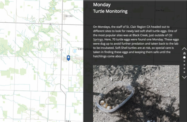 Online map with descriptive text.