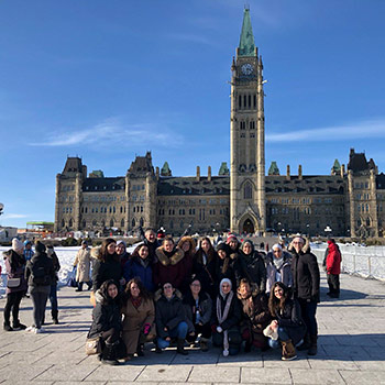 Laurier’s International Students Overcoming War club discuss mission with federal politicians in Ottawa
