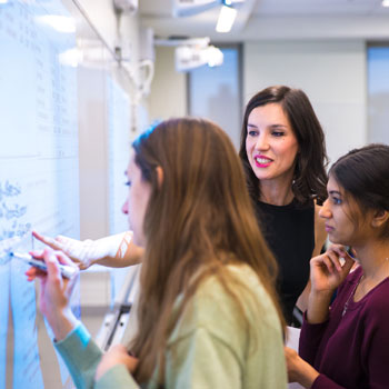 Students at a whiteboard