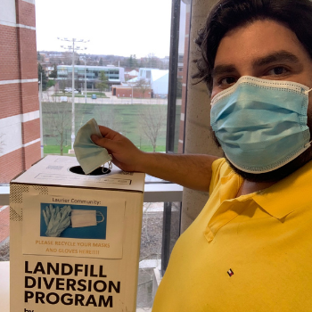 New recycling initiative at Laurier aims to divert PPE from landfills.