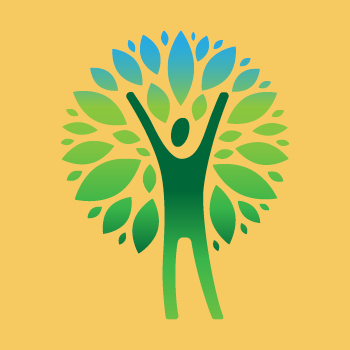 Illustration of person and a tree