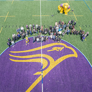 Laurier Athletics celebrates re-opening of Alumni Field.