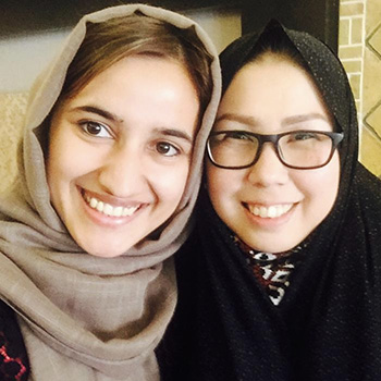 Rohina Zaffari and Sediqa Akbari