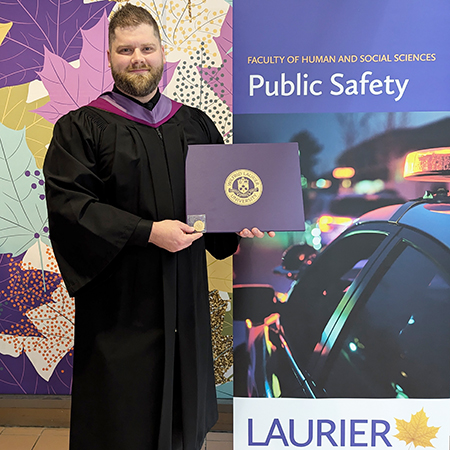 Image - Nick Merritt balances duty, family and academics to earn Laurier Master of Public Safety degree