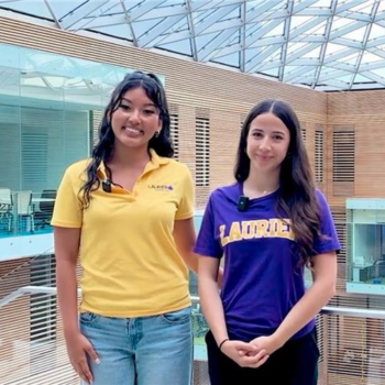 Photo of two Laurier students