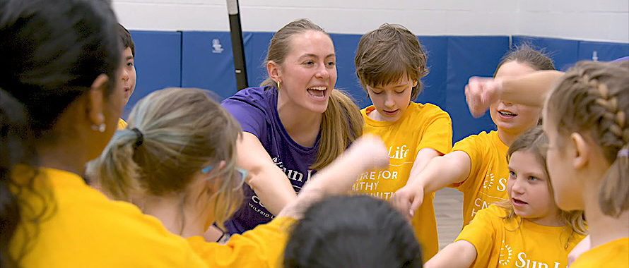 Kids in recreational program