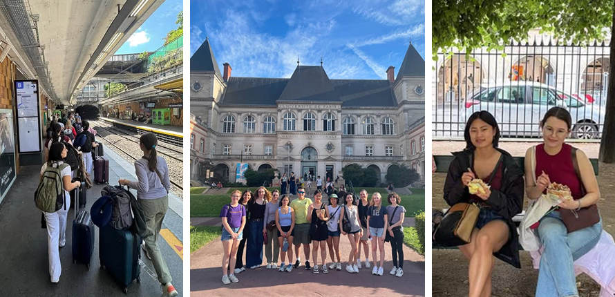 Laurier students in Paris for travel course