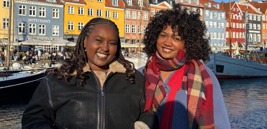 Timna Habta and Mialy Rakotoharilala in Denmark.