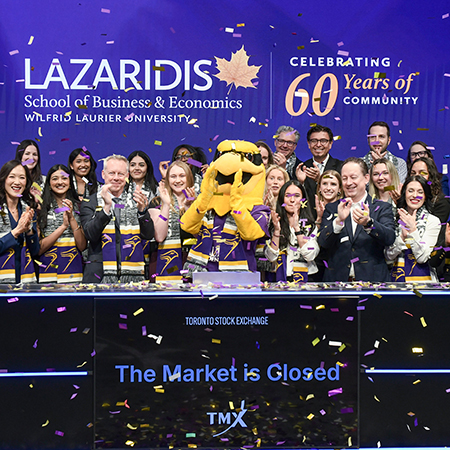 Lazaridis School closes the stock market