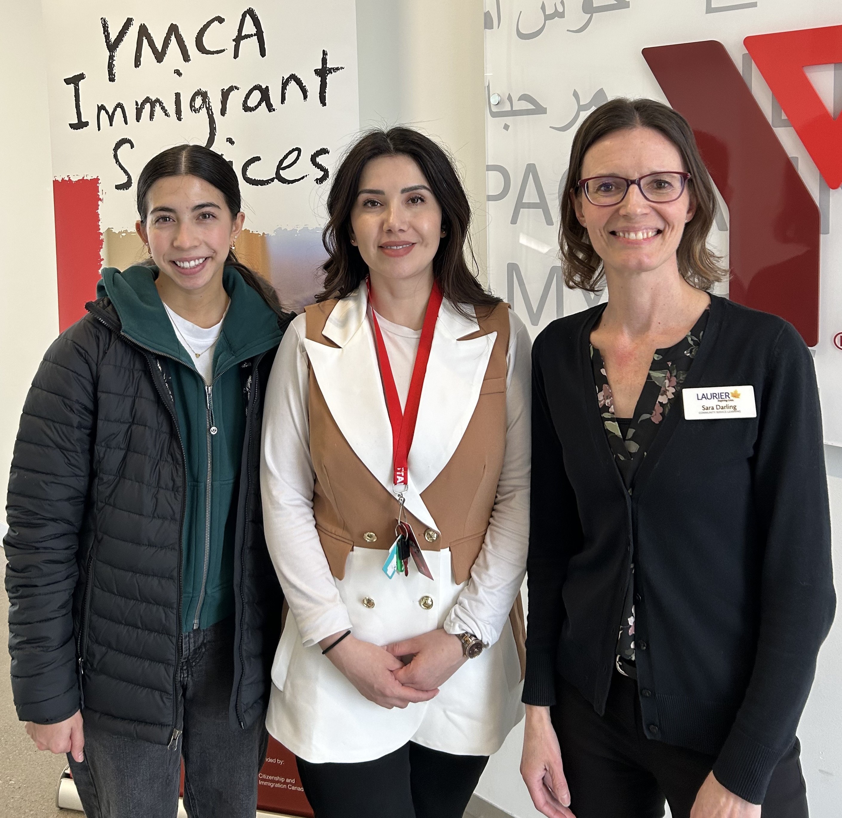 Laurier student working with child at Waterloo Cooperative Preschool