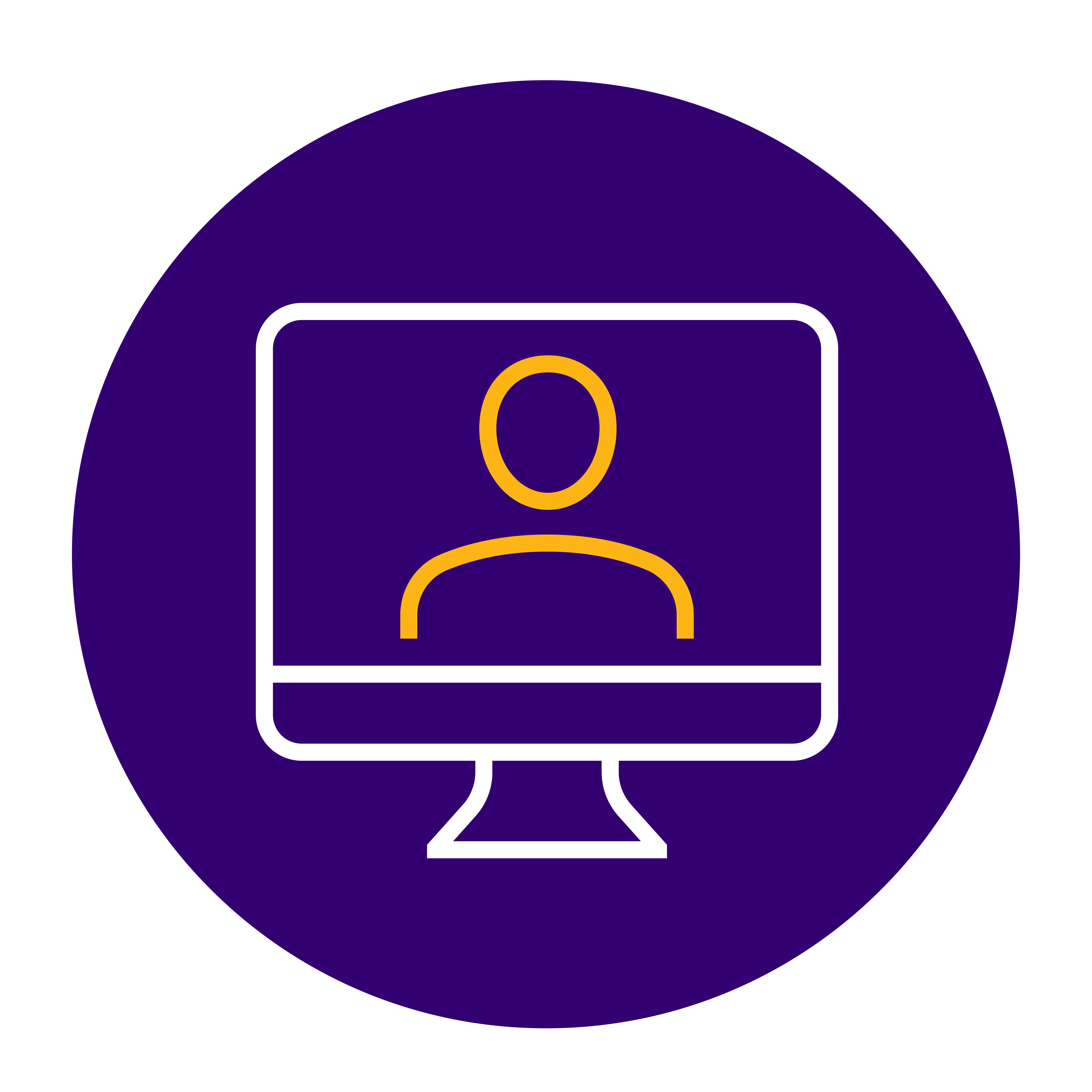 purple virtual meeting icon